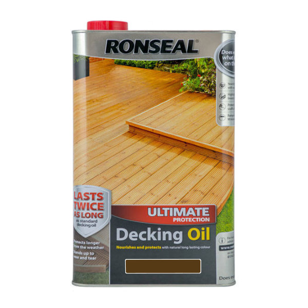 Ronseal Ultimate Decking Oil 5Lt - Dark Oak