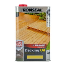 Ronseal Ultimate Decking Oil 5Lt - Natural Pine