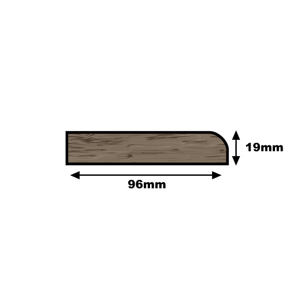 American Oak Pencil Round - 25mm x 100mm - (Per Metre)