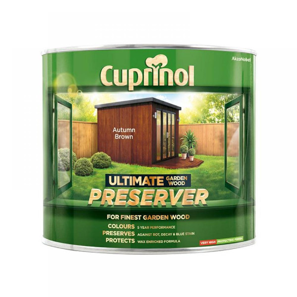 Cuprinol Ultimate Garden Wood Preserver 1Lt - Autumn Brown