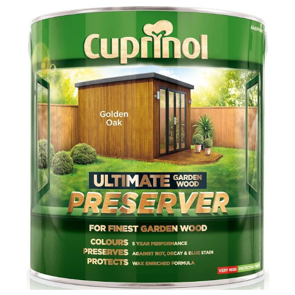 Cuprinol Ultimate Garden Wood Preserver 1Lt - Golden Oak