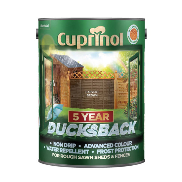 Cuprinol 5 Year Ducksback 5Lt - Harvest Brown