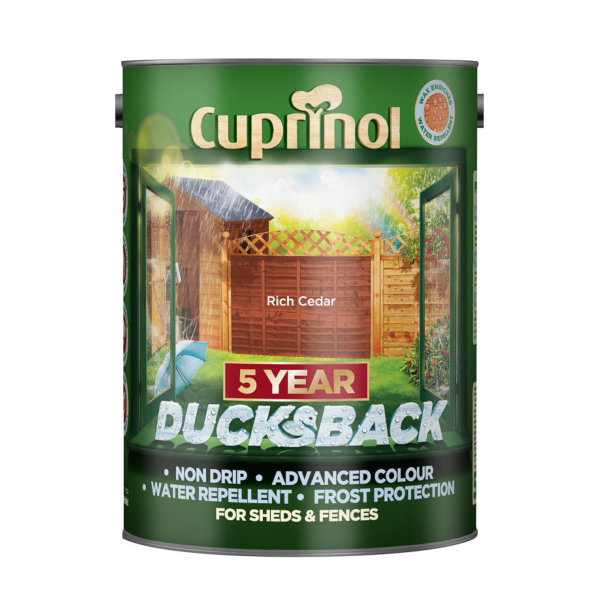 Cuprinol 5 Year Ducksback 5Lt - Rich Cedar