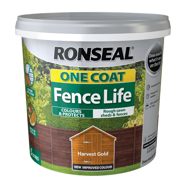 Ronseal Fence Life 12Lt - Harvest Gold
