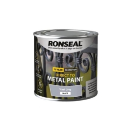 Ronseal Direct To Metal 250ml - Matt - Steel Grey