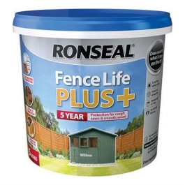Ronseal Fence Life Plus 5Lt - 5 Year Sprayable - Willow