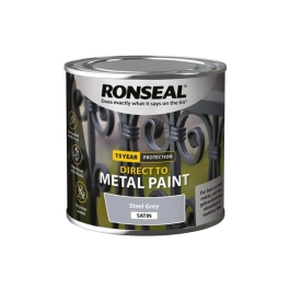 Ronseal Direct To Metal 750ml - Satin - Steel Grey