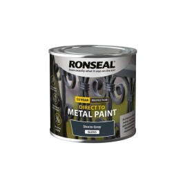 Ronseal Direct To Metal 250ml - Gloss - Storm Grey