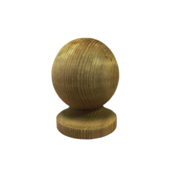 Treated Post Cap 75mm - Ball
