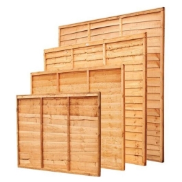 Overlap Fence Panel - Tanalised Brown - 6Ft Wide x 3Ft High