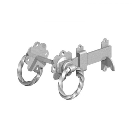 Gate Mate - Ring Latch 150mm - Twisted - Galvanised