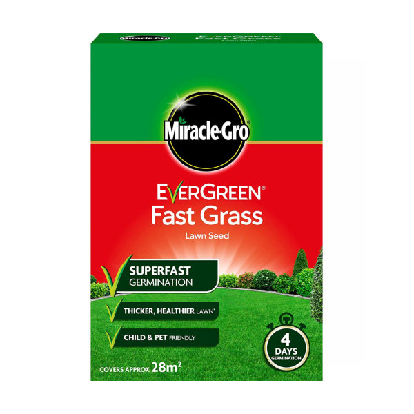 Miracle-Gro Evergreen Fast Grass Lawn Seed 840g