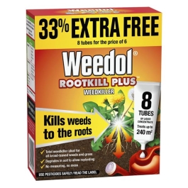 Weedol Rootkill Plus Weedkiller 25ml - Tubes (6 + 2 Free)