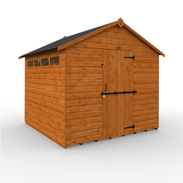 Tiger Security Apex Shed - 8Ft Length x 8Ft Width