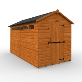 Tiger Security Apex Shed - 12Ft Length x 6Ft Width
