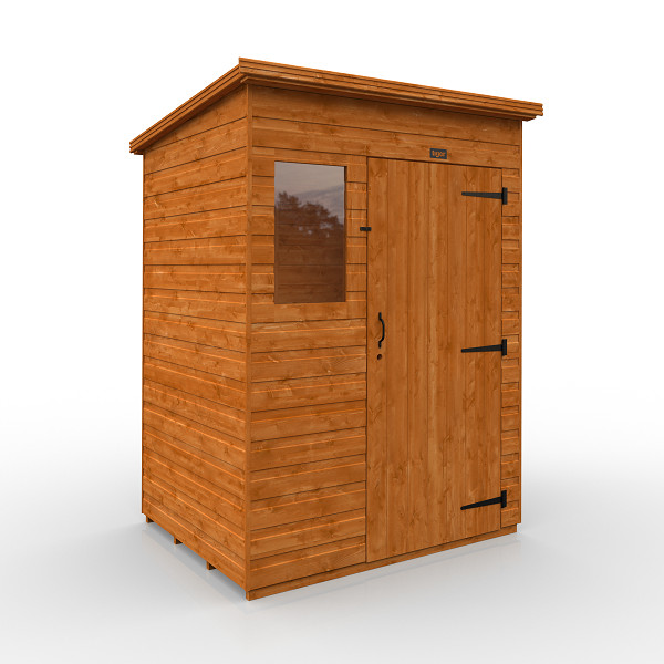 Tiger Shiplap Pent Shed - 5Ft Length x 4Ft Width