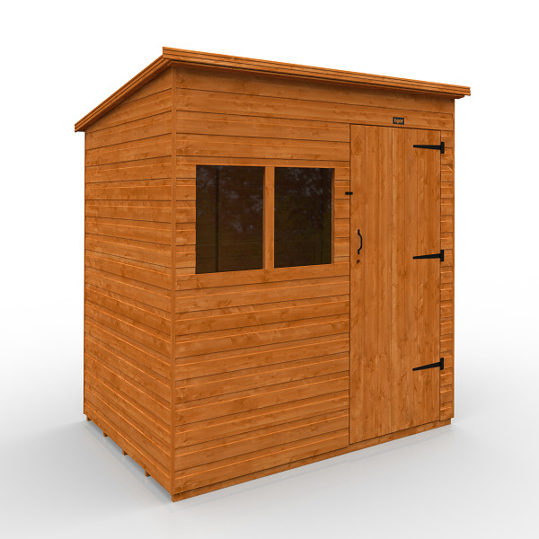 Tiger Shiplap Pent Shed - Extra High - 7Ft Length x 5Ft Width