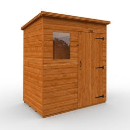 Tiger Shiplap Pent Shed - 6Ft Length x 4Ft Width