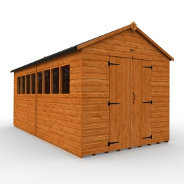 Tiger XL Heavyweight Workshop Shed - 16Ft Length x 8Ft Width