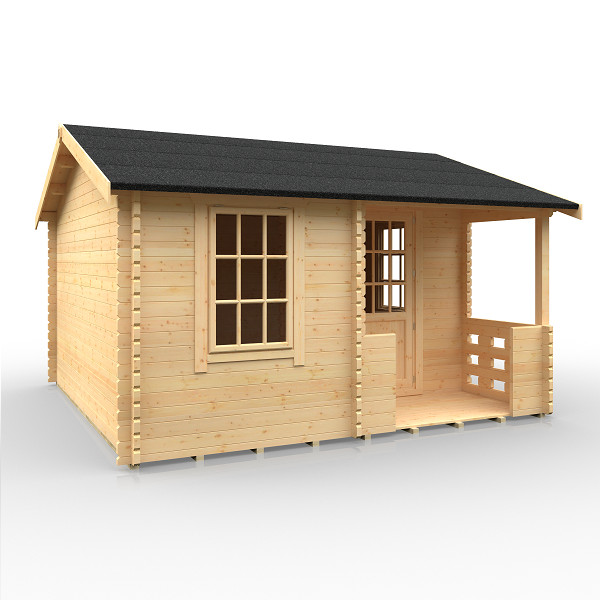 The Amur - 44mm Log Cabin - 14Ft Length x 14Ft Width