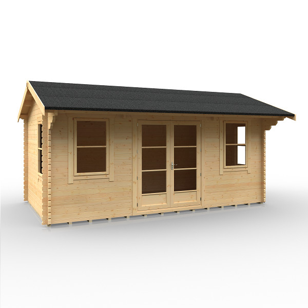 The Delta - 44mm Log Cabin - 18Ft Length x 10Ft Width