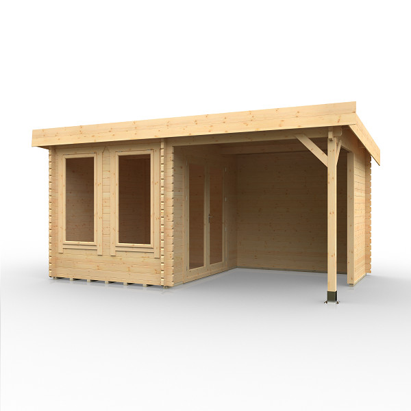 The Lakra - 44mm Log Cabin - 16Ft Length x 10Ft Width