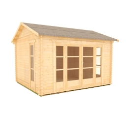 The Balinese - 44mm Log Cabin - 12Ft Length x 12Ft Width