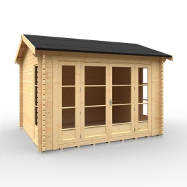 The Balinese - 44mm Log Cabin - 12Ft Length x 10Ft Width