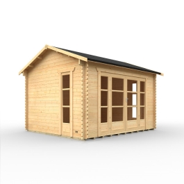 The Balinese - 44mm Log Cabin - 14Ft Length x 12Ft Width