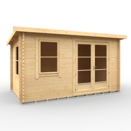 The Rho - 44mm Log Cabin - 14Ft Length x 8Ft Width