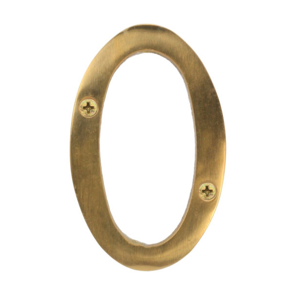 Door Number 0 - Georgian Brass - (045416N)