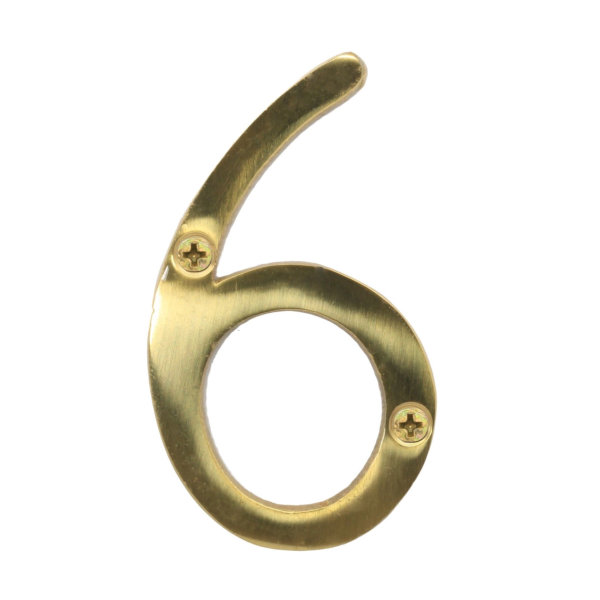 Door Number 6 - Georgian Brass - (045478N)