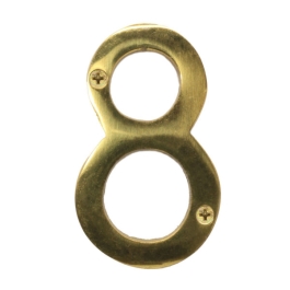 Door Number 8 - Georgian Brass - (045492N)