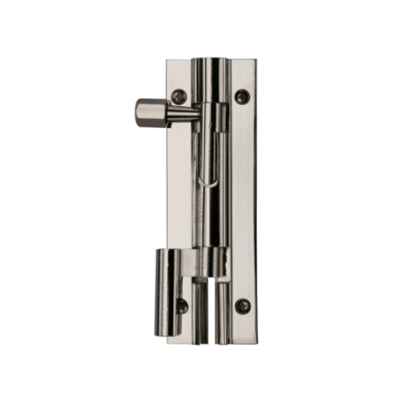 Necked Door Bolt 76mm - Satin Aluminium - (002617N)