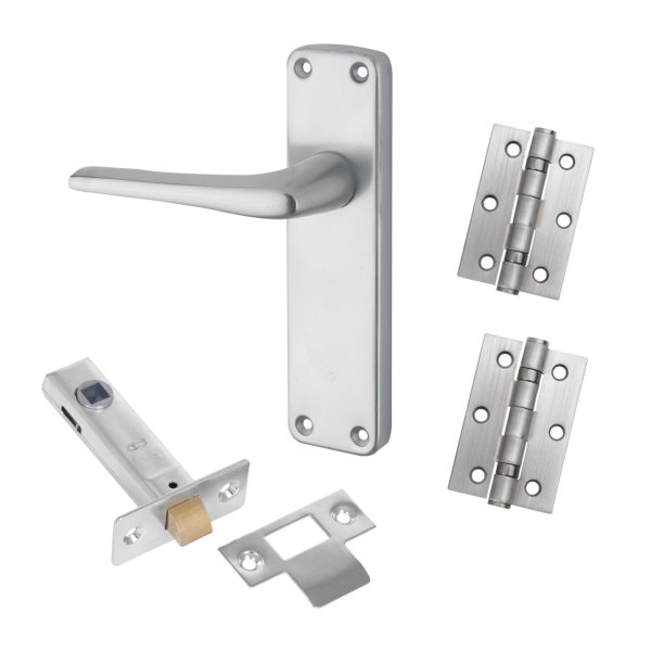 Door Handle - Aluminium Internal Pack - Wilfred - (045188N)