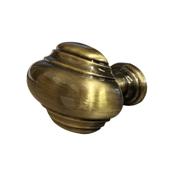 Cabinet Knob - Burmese 36mm - Antique Brass - (HA0787B)
