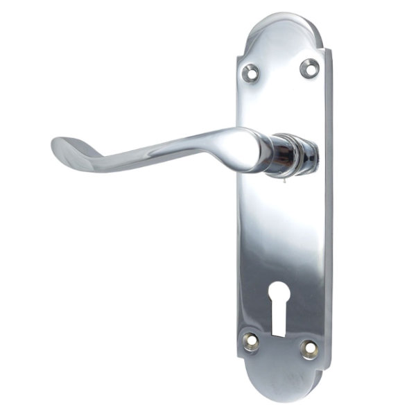 Door Handle - Richmond - Lock - Polished Chrome - (045041N)