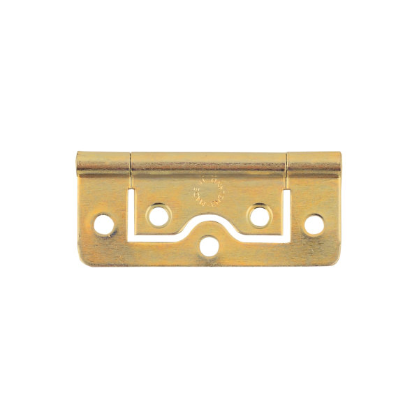 Flush Hinges 60mm - Brass Plated - (Pack of 2) - (002426N)