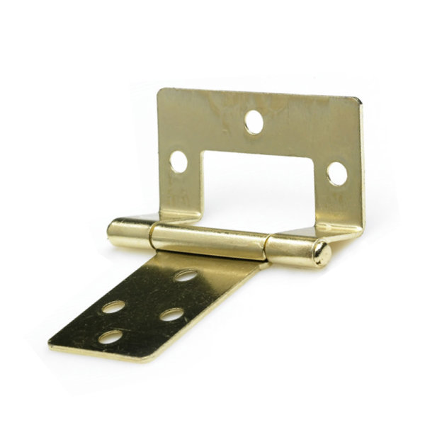Flush Hinges 40mm - Brass Plated - (Pack of 2) - (002402N)