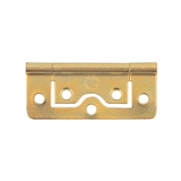 Flush Hinges 40mm - Brass Plated - (Pack of 2) - (002402N)