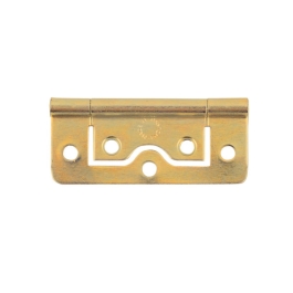 Flush Hinges 50mm - Brass Plated - (Pack of 2) - (002419N)
