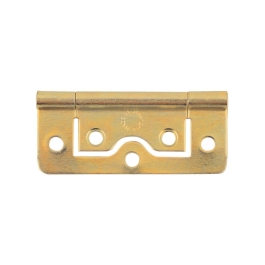 Flush Hinges 75mm - Brass Plated - (Pack of 2) - (002433N)