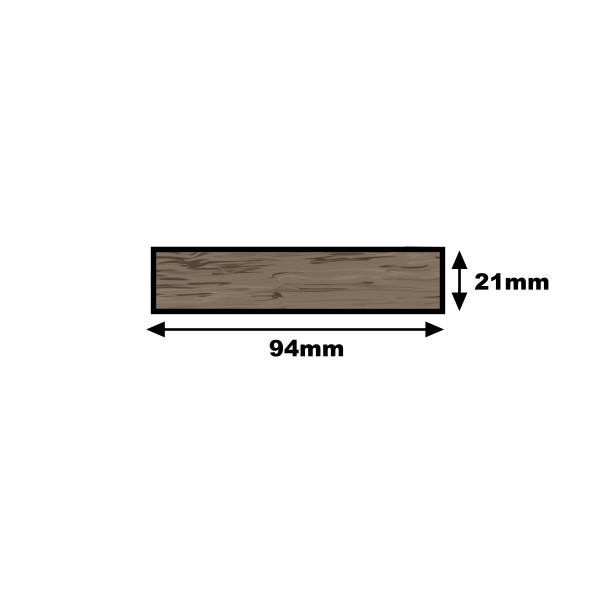 American Oak PSE - 25mm x 100mm - (Per Metre)