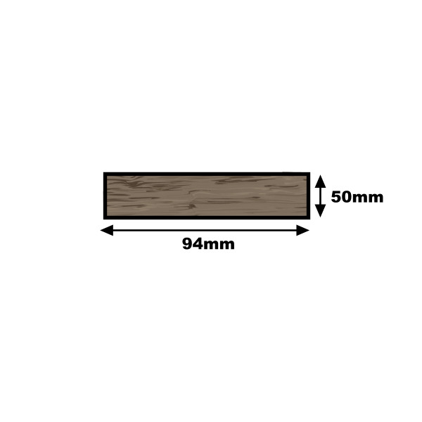 American Oak PSE - 50mm x 100mm - (Per Metre)