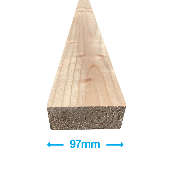 Sawn Softwood - C16 Eased Edge - 50mm x 100mm x 3.6Mt