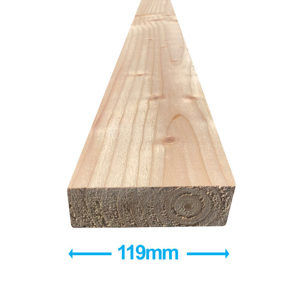 Sawn Softwood - C16 Eased Edge - 50mm x 125mm x 3.0Mt
