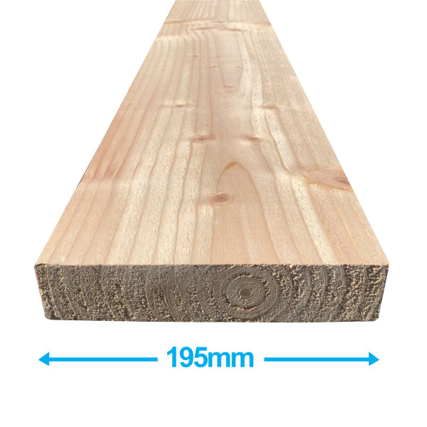 Sawn Softwood - C16 Eased Edge - 50mm x 200mm x 3.0Mt