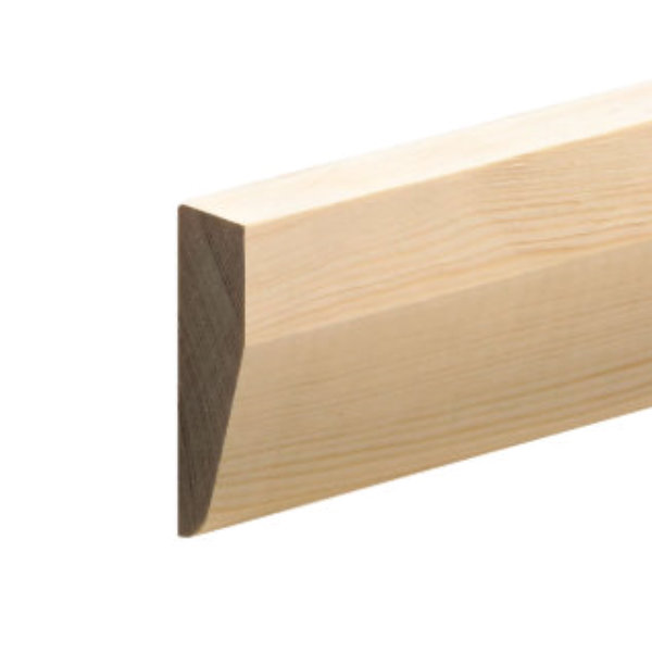 Softwood Chamfered Skirting - 19mm x 50mm - Per Metre