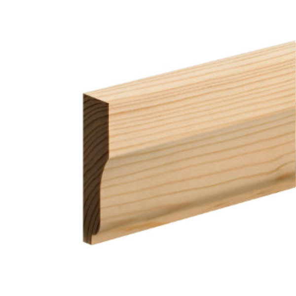 Softwood Ovolo Skirting - 25mm x 75mm - Per Metre