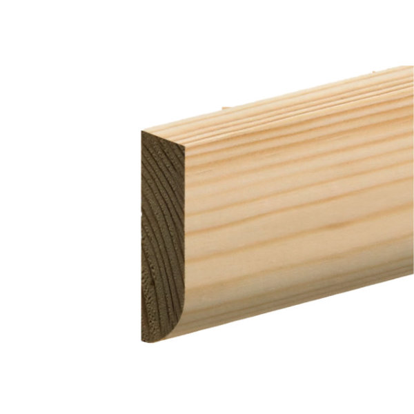 Softwood Pencil Rounded Skirting - 19mm x 50mm - Per Metre